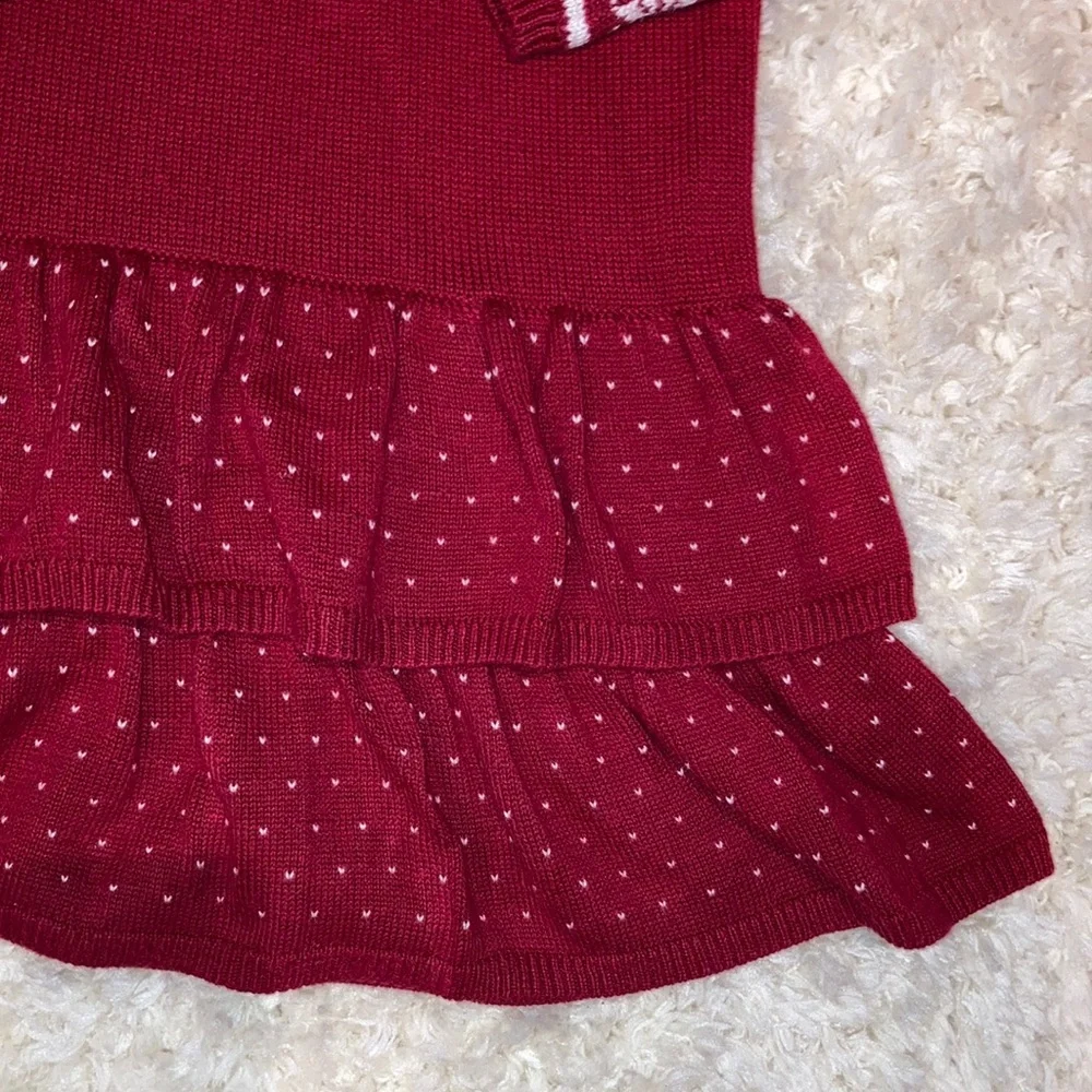 Gymboree size 9 red sweater dress